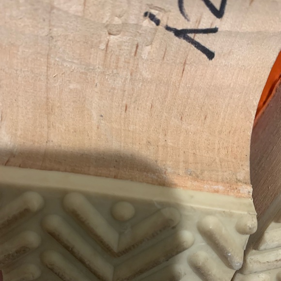 NWOB Hanna Andersson Pink+ orange leather clogs lace cut detail size 7/37 - Picture 7 of 9